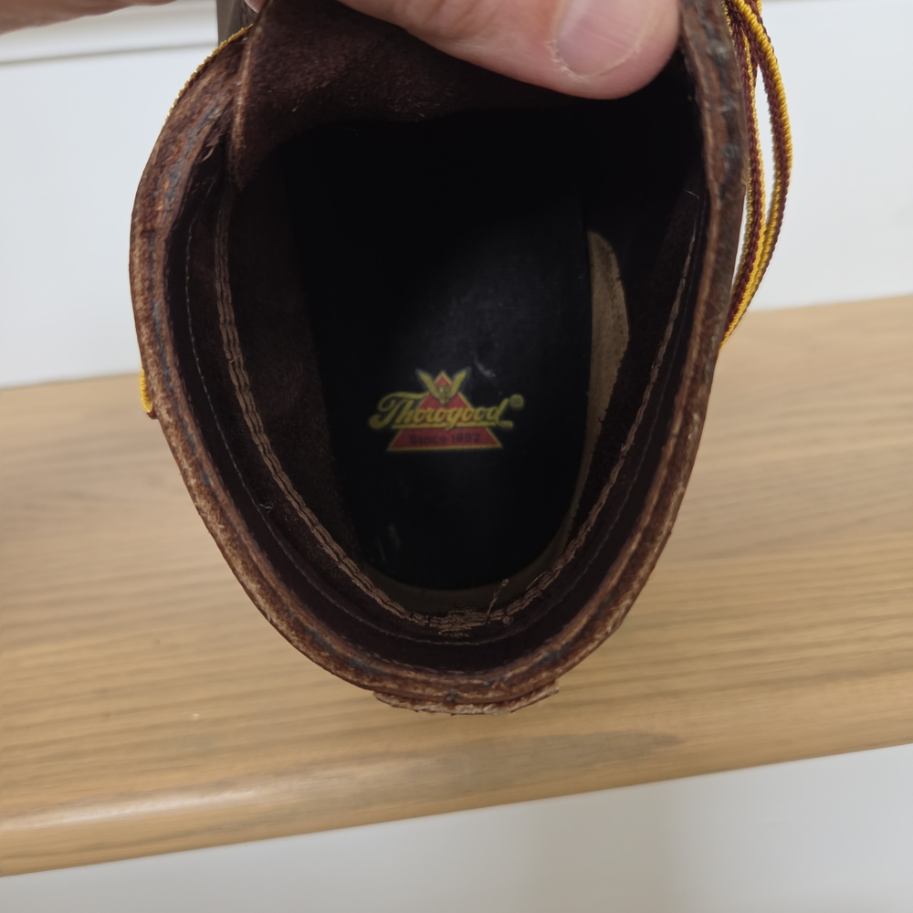 Men’s Dark Brown Leather Work Boot - Picture 7 of 8